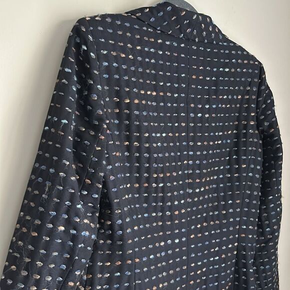 Lafayette 148 Women’s Shawl Lapel Wool Blend Tailored Contrast Stitch Blazer 8 - Picture 6 of 13